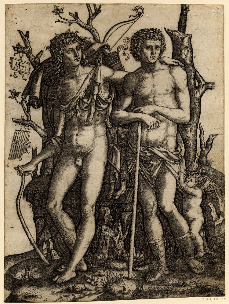 Marcantonio Raimondi. Apollon et Jacinthe