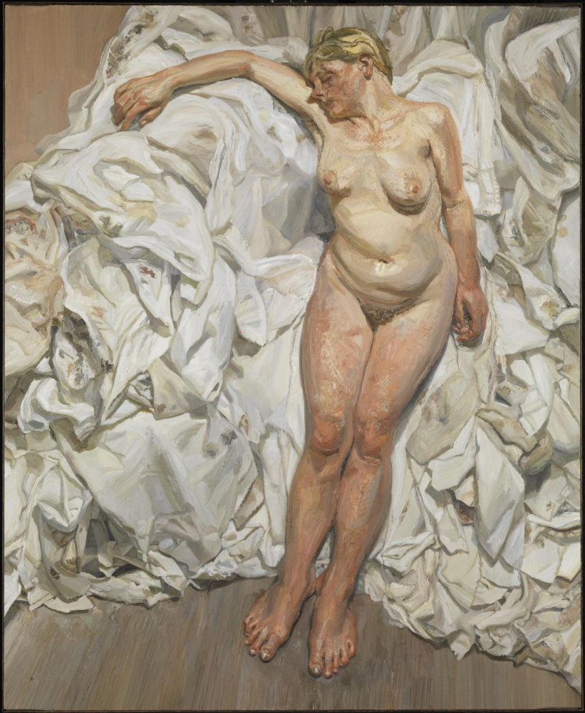 Lucien Freud. In piedi vicino agli stracci