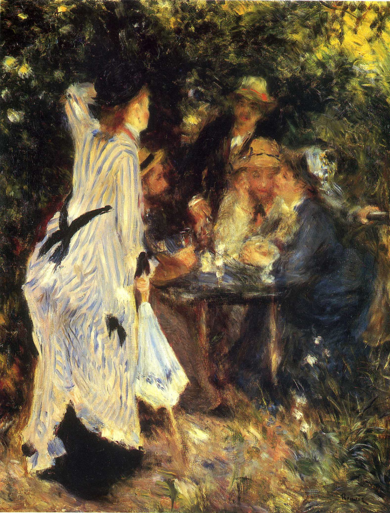 Pierre-Auguste Renoir. In the Garden. Under the Trees of Moulin de la Galette