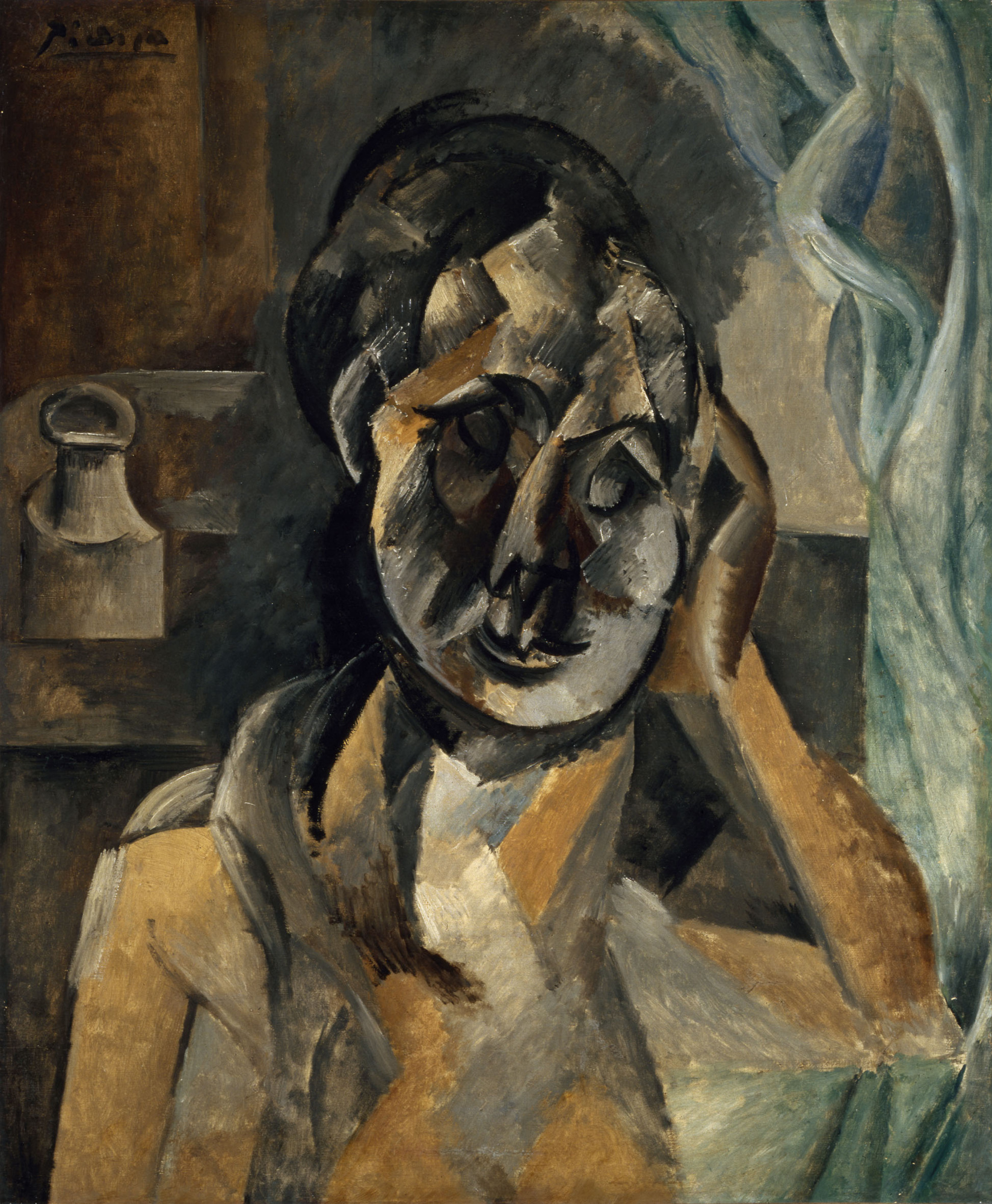 Woman with a mustard jar, 1910, 60×73 cm by Pablo Picasso: History