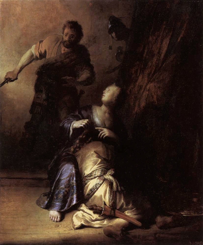 Rembrandt Harmenszoon van Rijn. Samson and Delilah