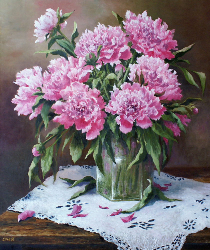 Сергей Владимирович Дорофеев. Pink peonies