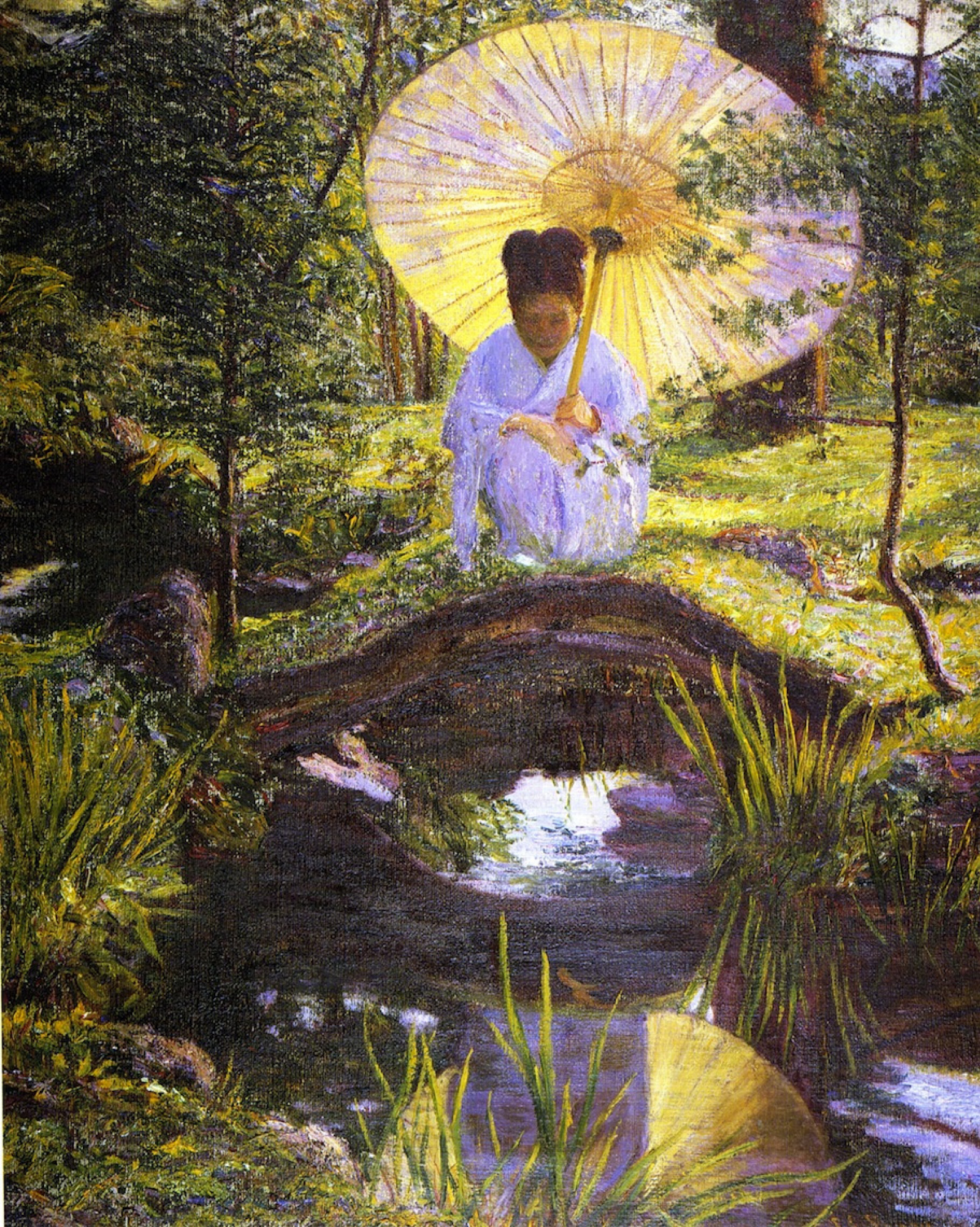 In the Japanese garden, 1901, 6479 cm by Lila Cabot Perry: History,  Analysis & Facts | Arthive