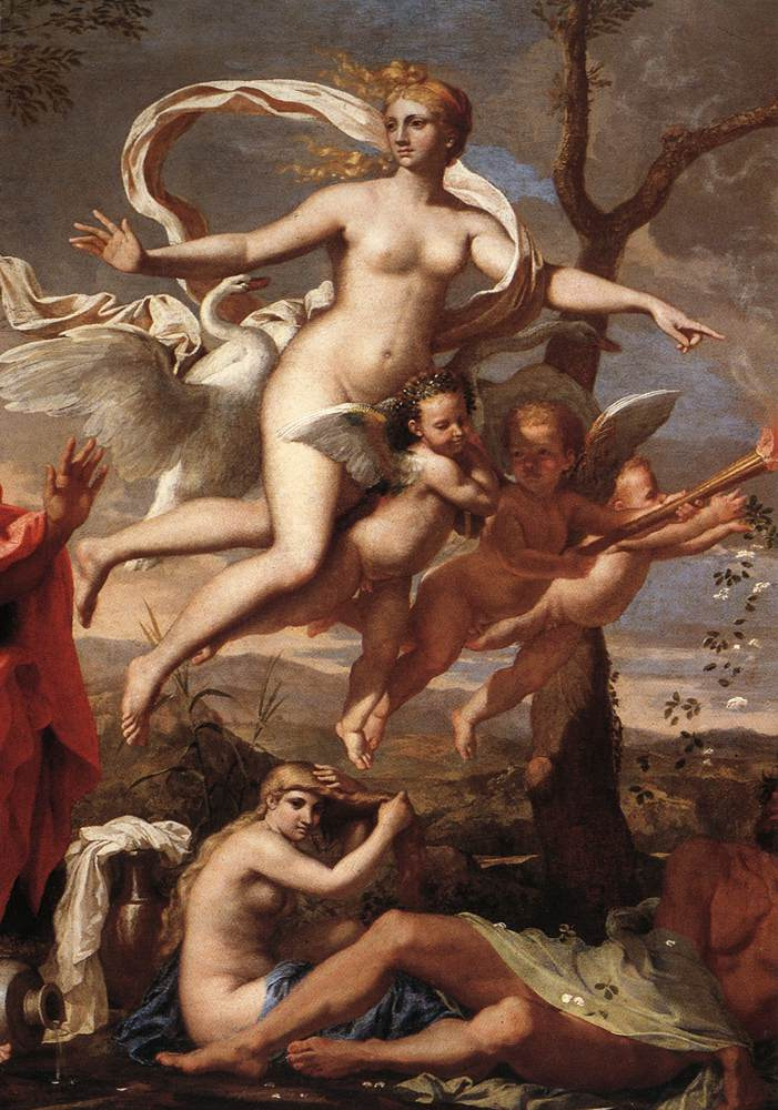 Nicolas Poussin. Venus presenting weapons to Aeneas