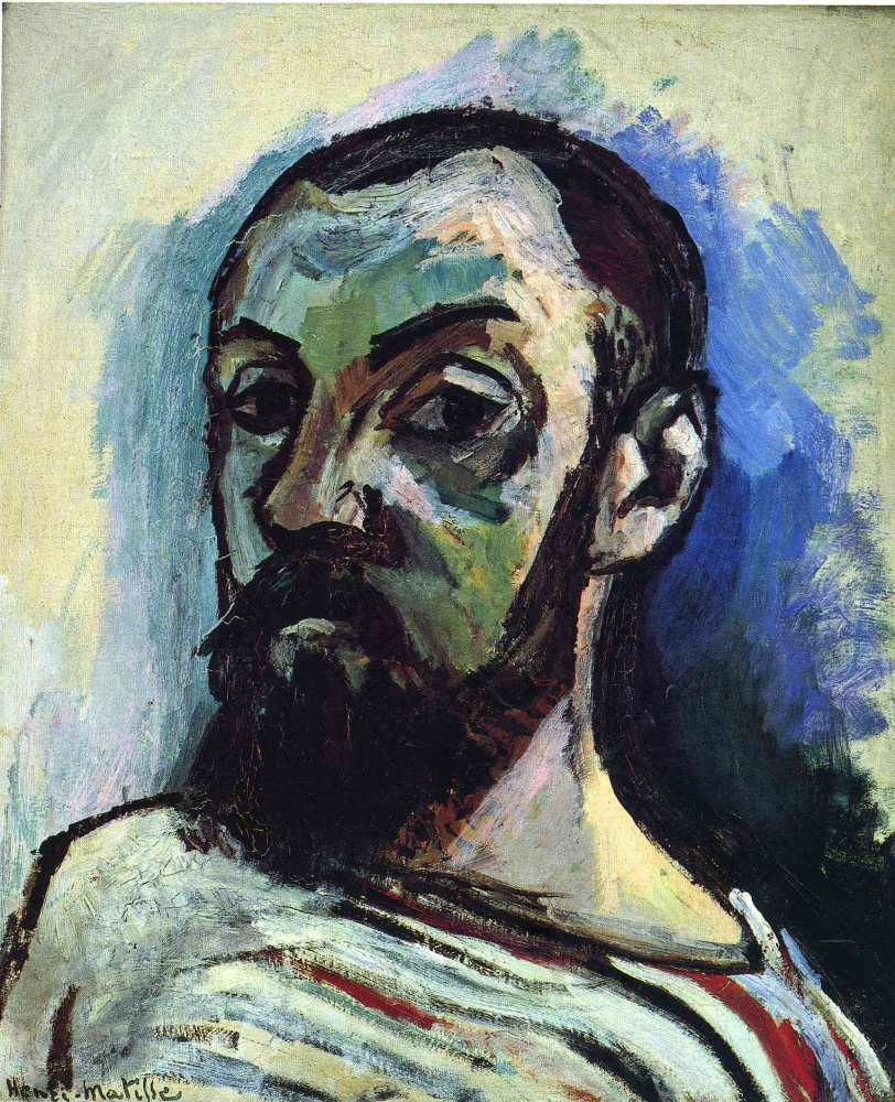 Henri Matisse. Self-portrait in a striped T-shirt