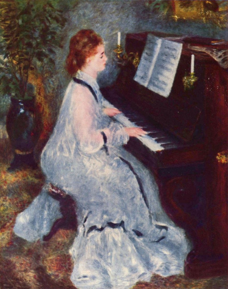 Pierre-Auguste Renoir. The woman at the piano