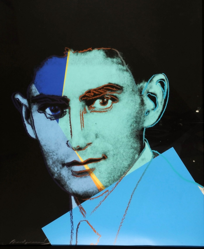 Andy Warhol. Portrait of Franz Kafka in a series of "Ten famous Jews of the twentieth century"