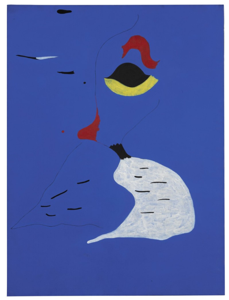 Joan (Joan) Miro. Peinture (Femme au Chapeau Rouge)