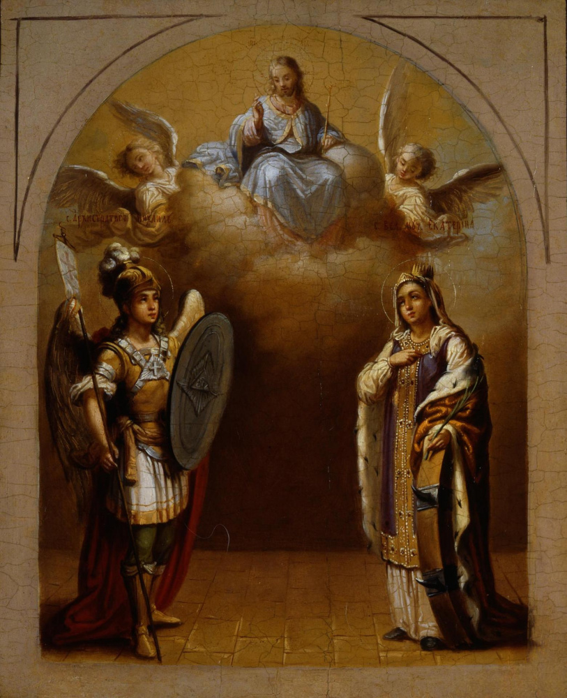 Vladimir Borovikovsky. The Archangel Michael and the Martyr Catherine