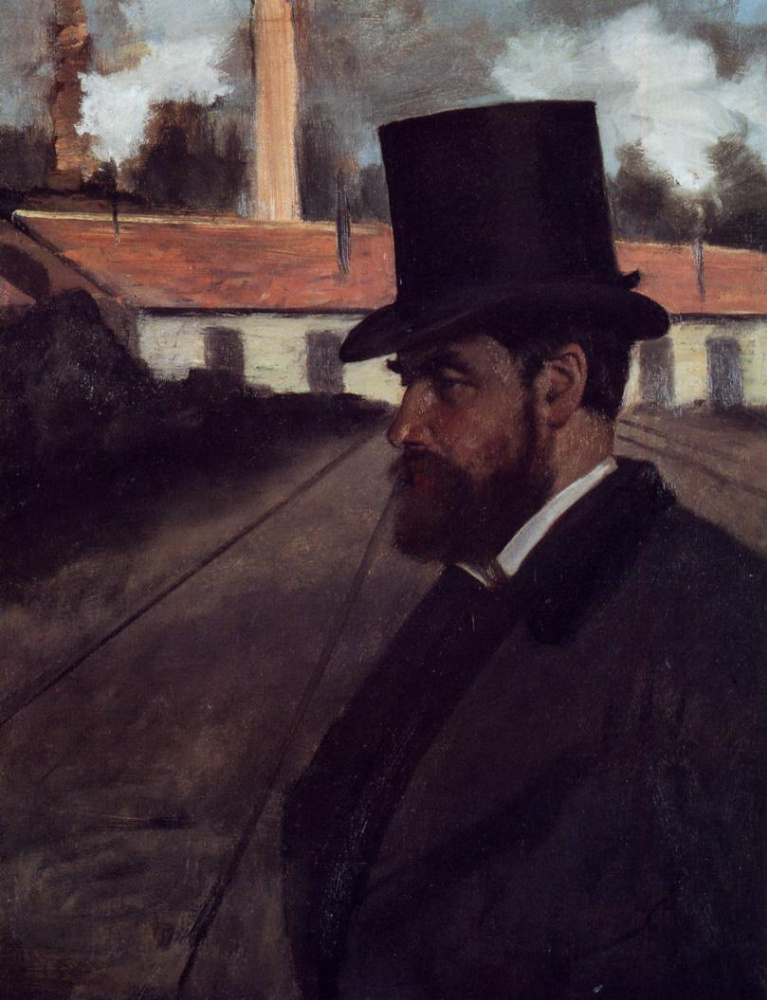 Edgar Degas. Henri Roar in front of his factory