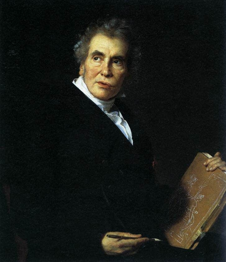 Jerome Martin Langlois. Portrait Of Jacques-Louis David