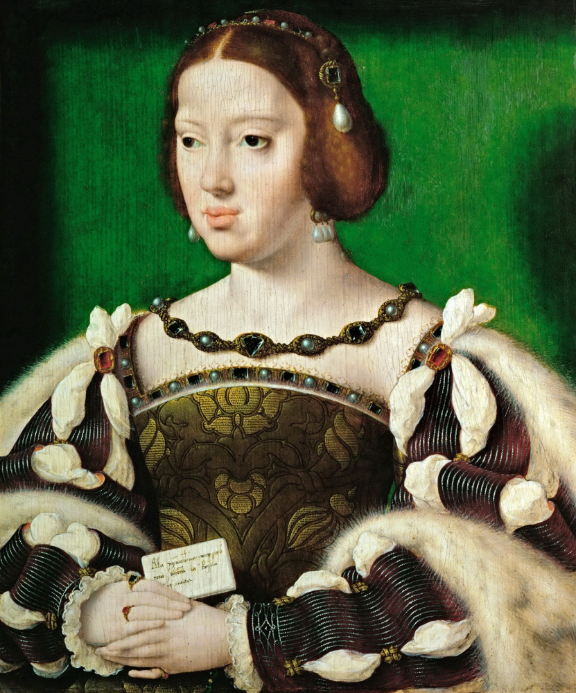 Jos van Kleve. Portrait of Eleanor of Austria, Queen of France (1498-1558) OK 1530