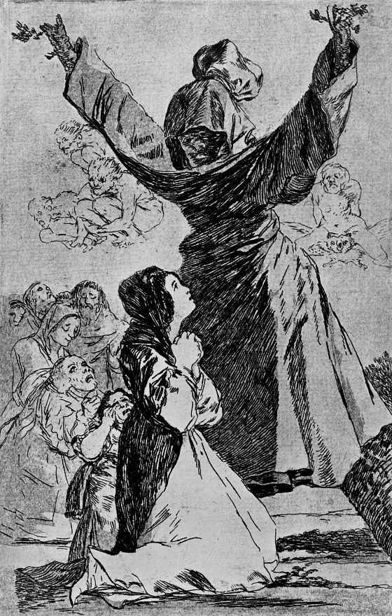 Francisco Goya. A series of "Caprichos", page 52: What not to do tailor!
