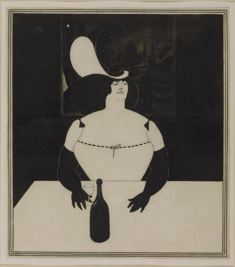 Aubrey Beardsley. Fat woman