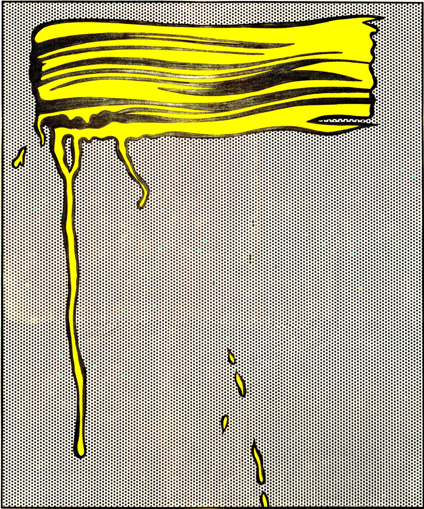 Roy Lichtenstein. Pennellata gialla