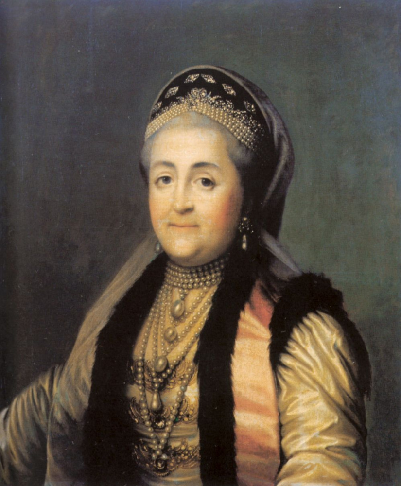 Vigilius Eriksen. Portrait of Catherine II in sugae and headdress