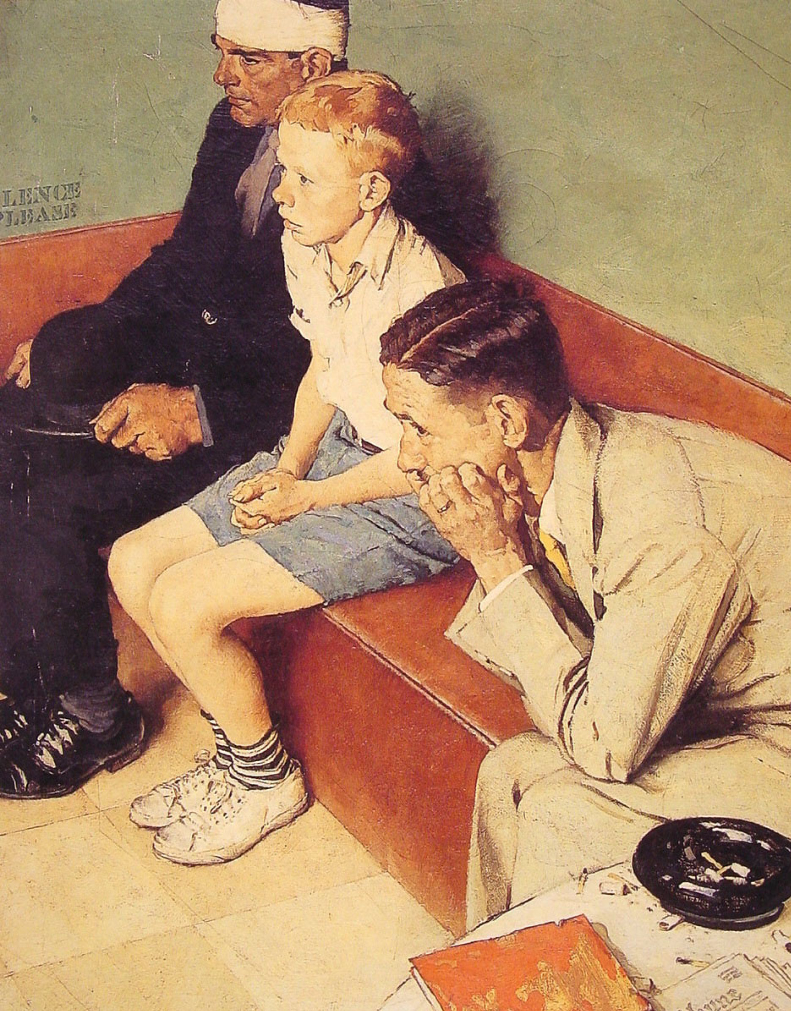 The waiting room, 1930, 71×58 cm by Norman Rockwell: History