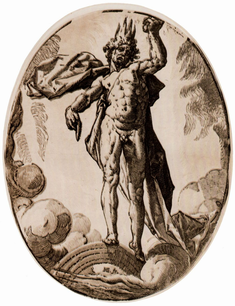 Hendrik Goltzius. Series "Ancient gods"[05], Helios