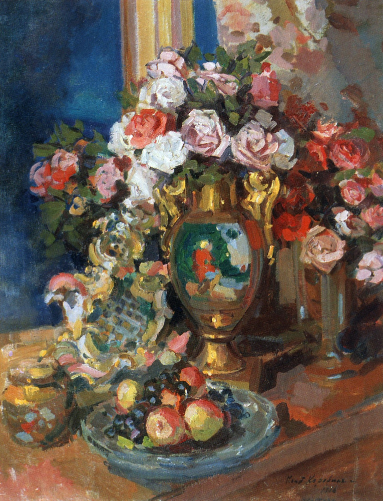 Konstantin Korovin. Still life. Roses