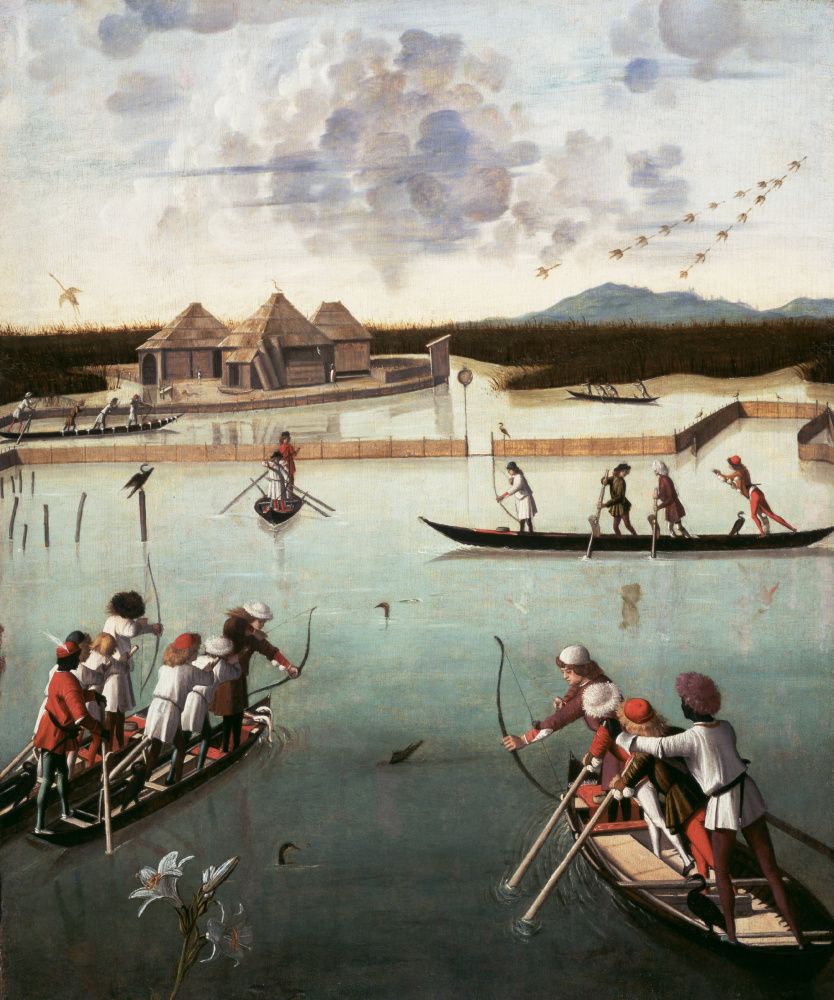 Vittore Carpaccio. Caza en la laguna