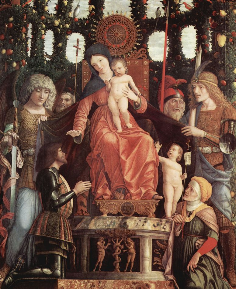 Andrea Mantegna. Madonna with Saint John the Baptist