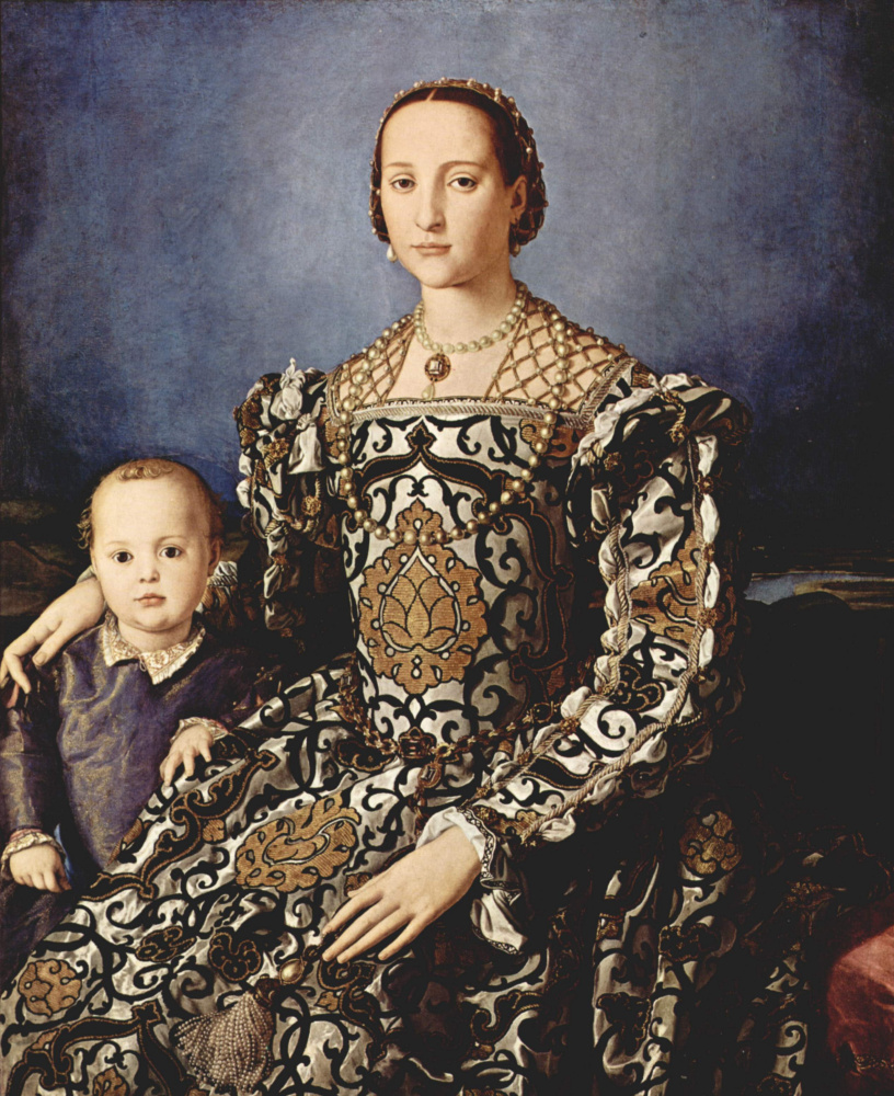 Agnolo Bronzino. Portrait of Eleanor of Toledo with her son Giovanni