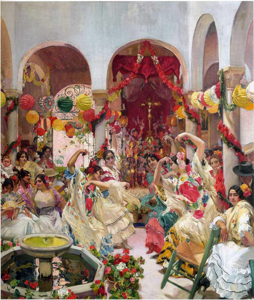 Joaquín Sorolla (Soroya). Sevilla El baile