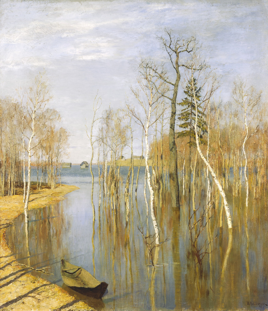 Isaac Levitan. Spring. Big water