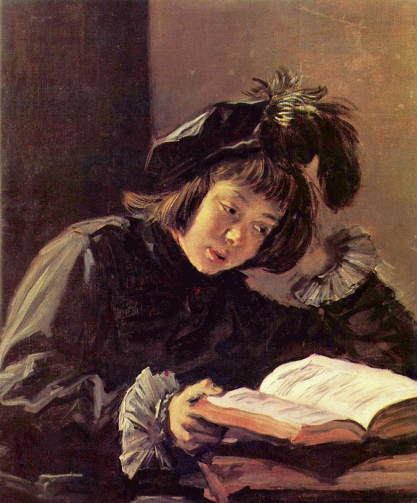 Reading boy (Possibly a portrait of the artist's son)