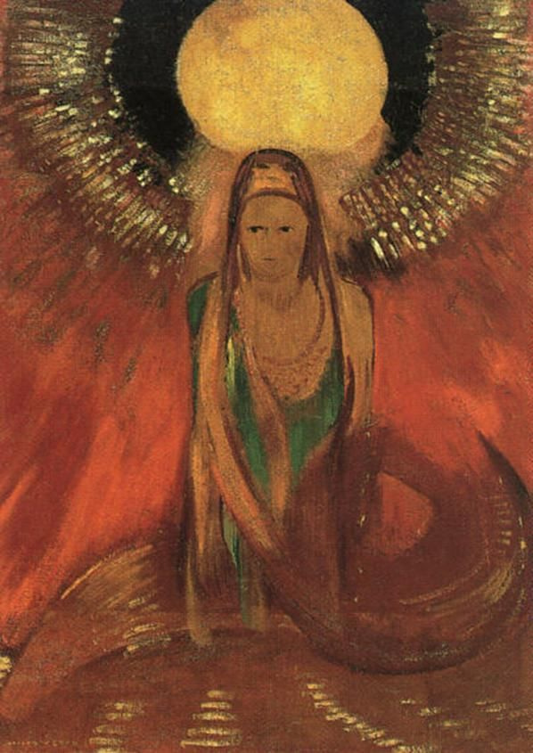 Odilon Redon. The Flame (Goddess Of Fire)