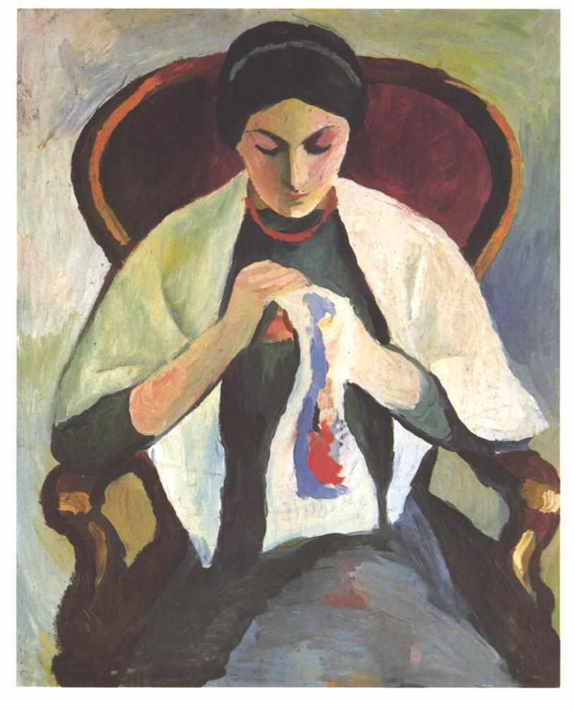 August Macke. Embroiderer