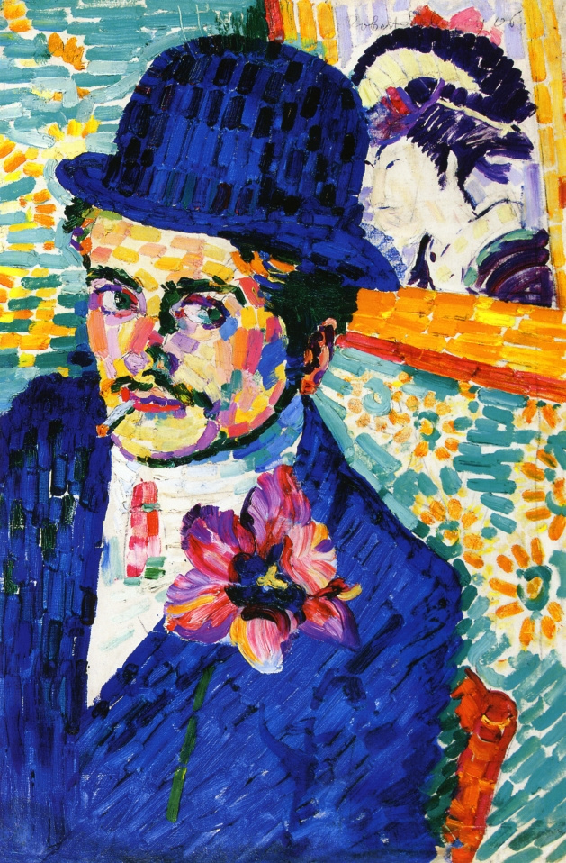 Робер Делоне. Мужчина с тюльпаном (Портрет Жана Метценже)