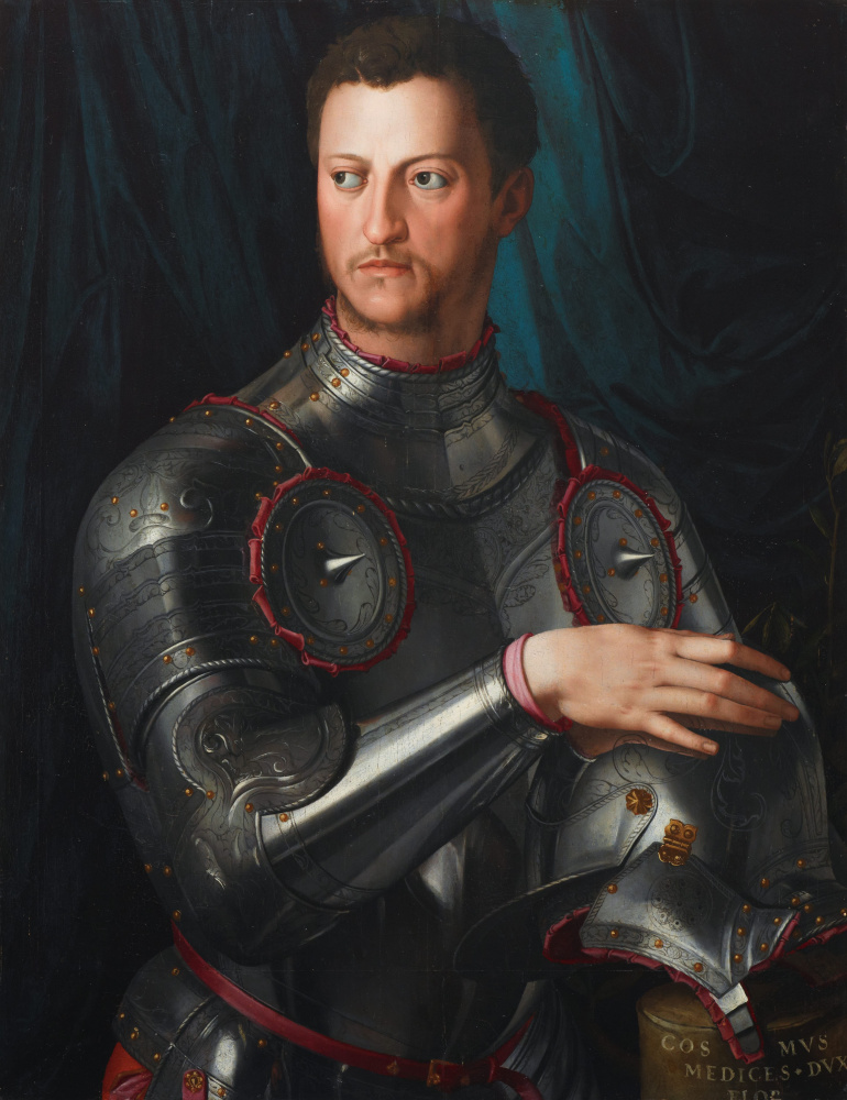 Agnolo Bronzino. Portrait of Cosimo I Medici in armor