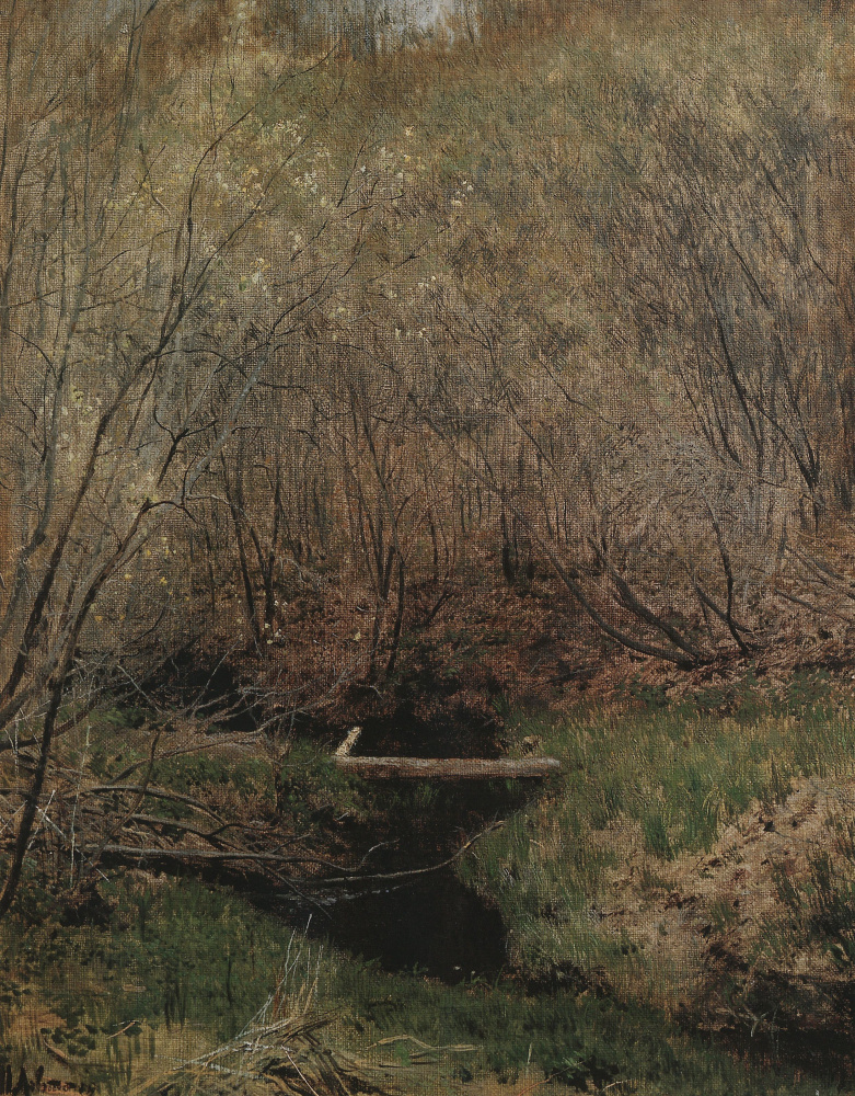 Isaac Levitan. Spring in the woods