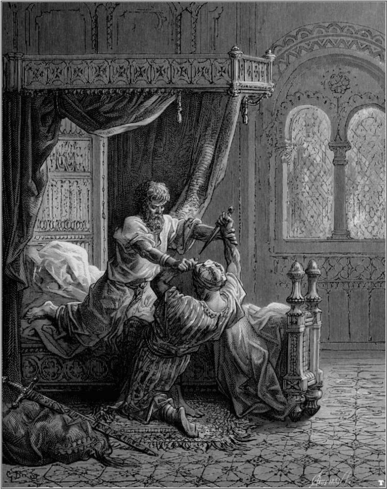 Paul Gustave Dore. Edward I English kills assassin in June 1272