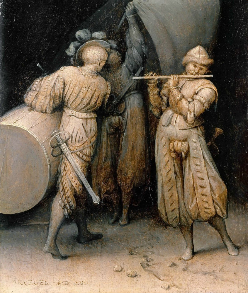 Pieter Bruegel The Elder. Three soldiers