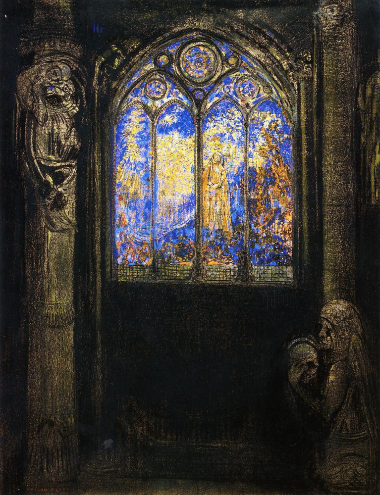 Odilon Redon. Temple stained glass window