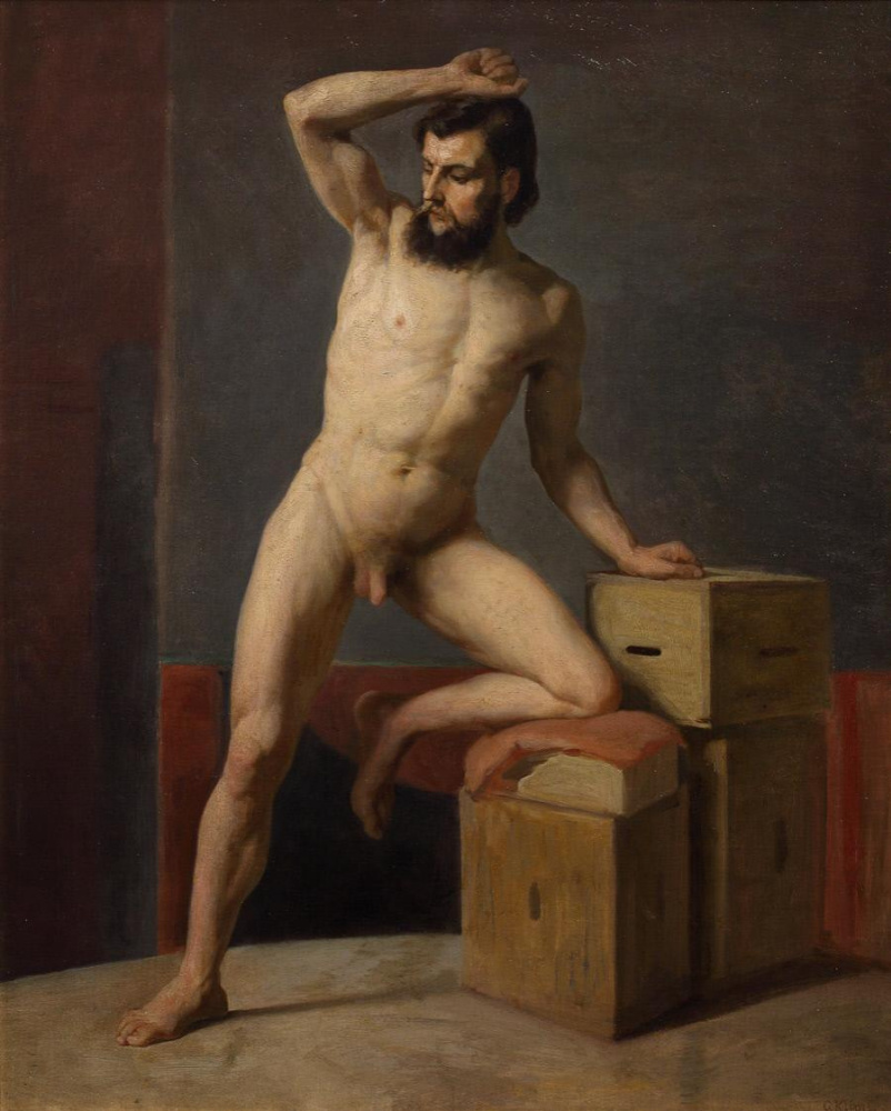 Gustav Klimt. A naked man