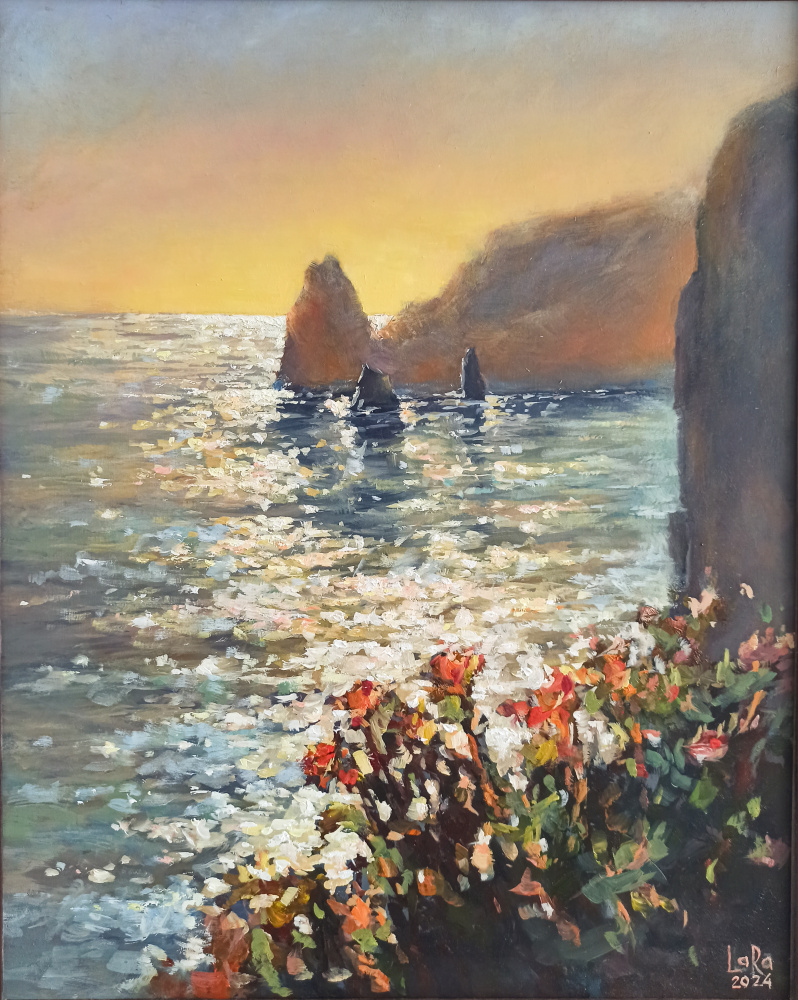 Larissa Gamayunova. Sunset over Cape Fiolent