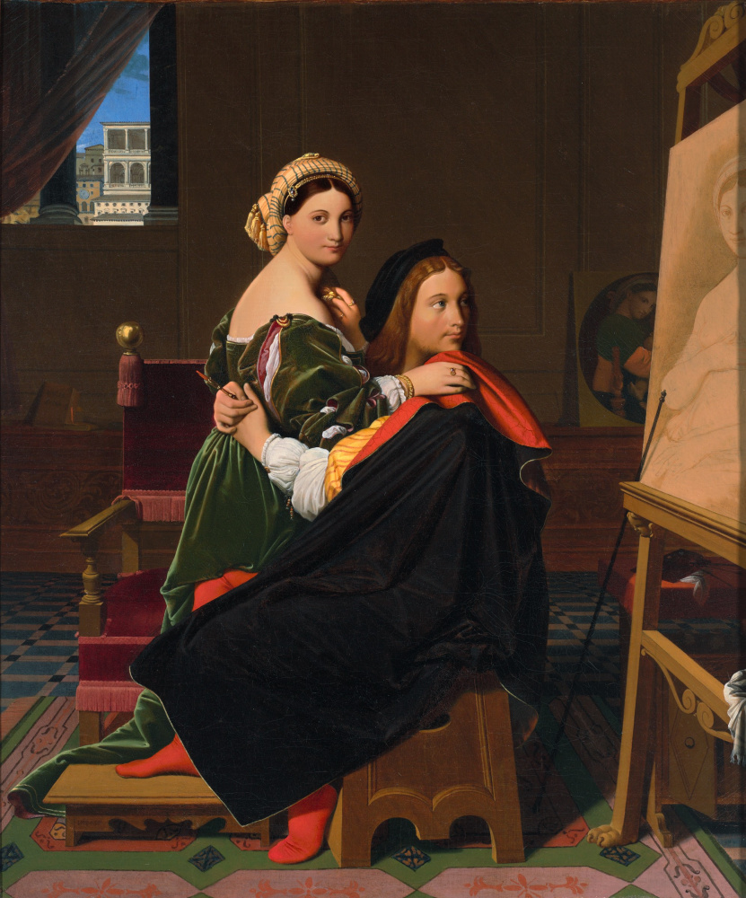 Jean Auguste Dominique Ingres. Raphael et Fornarina