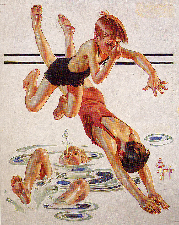 Joseph Christian Leyendecker. Pool