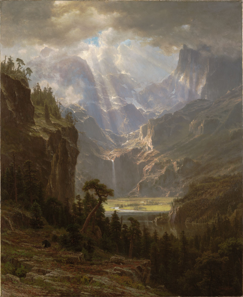 Albert Birštadt. Rocky mountains, lander peak