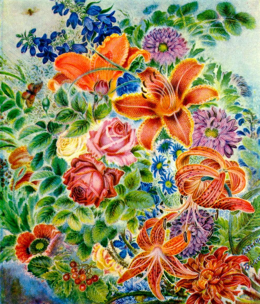 Kateryna Vasylivna Bilokur. Garden flowers