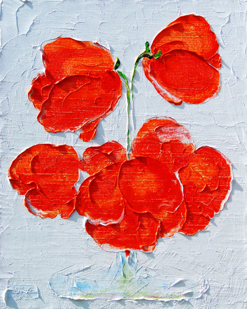 Кандинский-ДАЕ. Poppies. Oil on canvas, 50-40, 2006.