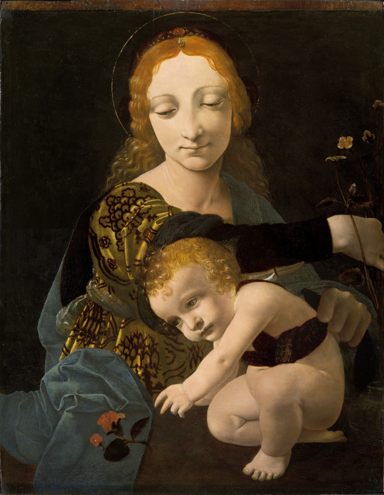 Giovanni Antonio Boltraffio. The virgin and child (Madonna of the Roses)