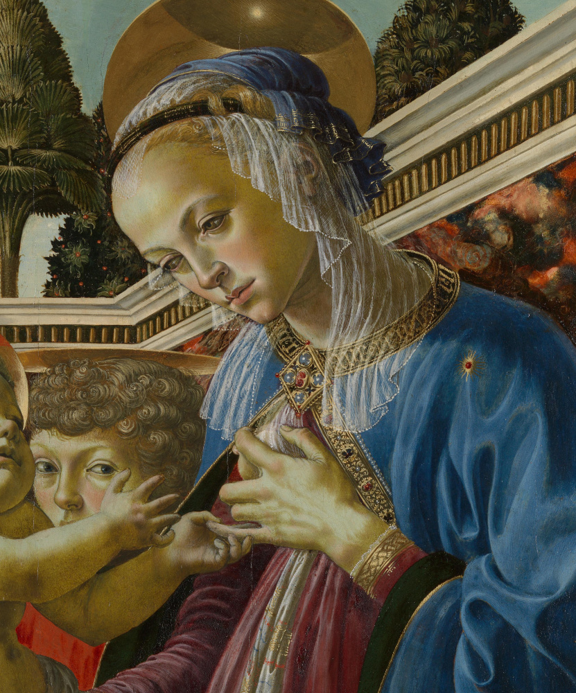 Madonna with Child and Two Angels