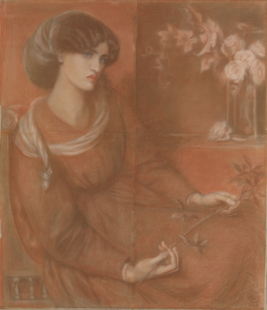 Dante Gabriel Rossetti. Jane Morris. Study for "Mariana"