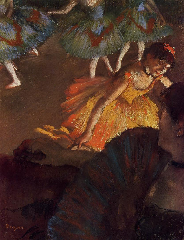 Edgar Degas. Ballet. The view from the lodges of the Opera house