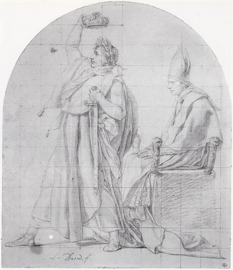 Jacques-Louis David. Napoleón Coronando