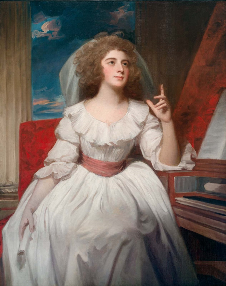 George Romney. Portrait of Elizabeth Weissel, later Mrs. John Billington